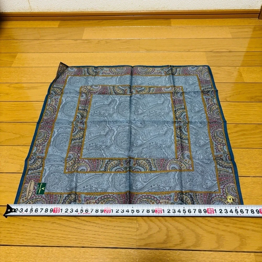 Giovanni Valentino Paisley Patterned Cotton Handkerchief/Bandana Scarf 47cm